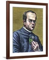 Gregor Mendel, Austrian Botanist-Bill Sanderson-Framed Photographic Print