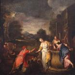 Rebecca and Eliezer, 1700-1705-Gregorio Lazzarini-Mounted Giclee Print