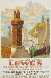 Lewes, Poster Advertising Southern Railway-Gregory Brown-Stretched Canvas