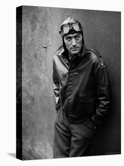 Gregory Peck Costumed as WWII American Air Forces Bomber Pilot for Twelve O'clock High-W^ Eugene Smith-Stretched Canvas