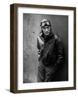 Gregory Peck Costumed as WWII American Air Forces Bomber Pilot for Twelve O'clock High-W^ Eugene Smith-Framed Premium Photographic Print