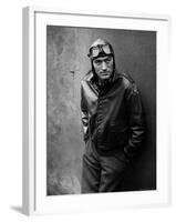 Gregory Peck Costumed as WWII American Air Forces Bomber Pilot for Twelve O'clock High-W^ Eugene Smith-Framed Premium Photographic Print