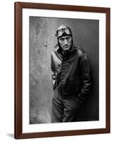 Gregory Peck Costumed as WWII American Air Forces Bomber Pilot for Twelve O'clock High-W^ Eugene Smith-Framed Premium Photographic Print