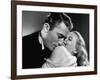 Gregory Peck Embracing Ann Todd in Publicity Still for Alfred Hitchcock's Film "The Paradine Case."-null-Framed Premium Photographic Print