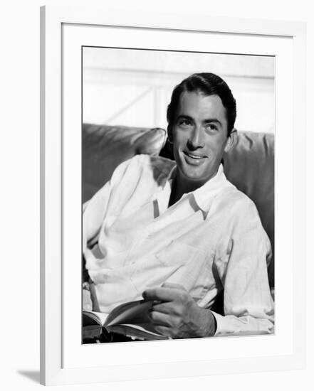 Gregory Peck in the Late 1940s-null-Framed Photo