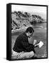 Gregory Peck Studying Lines for Summer Theater Performance "Light Up the Sky" in La Jolla Playhouse-Alfred Eisenstaedt-Framed Stretched Canvas