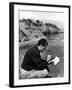 Gregory Peck Studying Lines for Summer Theater Performance "Light Up the Sky" in La Jolla Playhouse-Alfred Eisenstaedt-Framed Premium Photographic Print