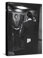 Gregory Peck Trying on Suit for His New Movie Man in the Grey Flannel Suit-Michael Rougier-Stretched Canvas