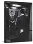 Gregory Peck Trying on Suit for His New Movie Man in the Grey Flannel Suit-Michael Rougier-Stretched Canvas
