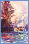 Spanish Treasure Frigate-Gregory Robinson-Stretched Canvas