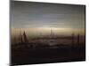 Greifswald in Moonlight-Caspar David Friedrich-Mounted Giclee Print