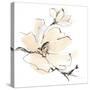 Greige Magnolias I-Chris Paschke-Stretched Canvas