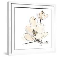 Greige Magnolias II-Chris Paschke-Framed Art Print