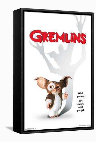 Gremlins - One Sheet-Trends International-Framed Stretched Canvas