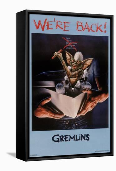 Gremlins - We're Back One Sheet-Trends International-Framed Stretched Canvas