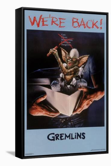 Gremlins - We're Back One Sheet-Trends International-Framed Stretched Canvas