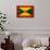 Grenada Flag Design with Wood Patterning - Flags of the World Series-Philippe Hugonnard-Mounted Art Print displayed on a wall