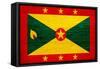 Grenada Flag Design with Wood Patterning - Flags of the World Series-Philippe Hugonnard-Framed Stretched Canvas