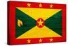 Grenada Flag Design with Wood Patterning - Flags of the World Series-Philippe Hugonnard-Stretched Canvas