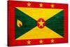 Grenada Flag Design with Wood Patterning - Flags of the World Series-Philippe Hugonnard-Stretched Canvas