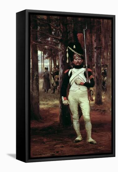 Grenadier Guard-Jean-Baptiste Edouard Detaille-Framed Stretched Canvas