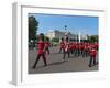 Grenadier Guards March to Wellington Barracks after Changing the Guard Ceremony, London, England-Walter Rawlings-Framed Photographic Print