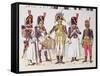 Grenadier Guards of the First Empire-Lucien Rousselot-Framed Stretched Canvas