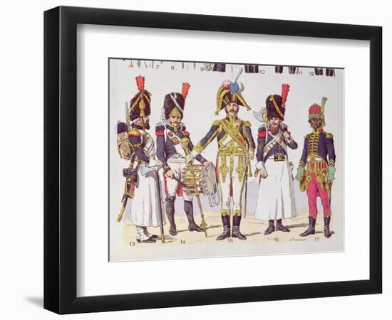 Grenadier Guards of the First Empire-Lucien Rousselot-Framed Giclee Print