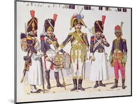 Grenadier Guards of the First Empire-Lucien Rousselot-Mounted Giclee Print