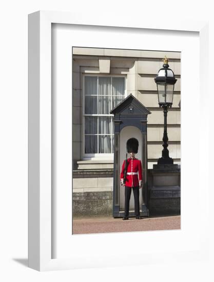 Grenadier Guardsman Outside Buckingham Palace, London, England, United Kingdom, Europe-Stuart Black-Framed Photographic Print