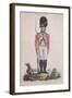 Grenadier in the Bank Volunteers, Holding a Rifle with a Bayonet Attached, 1799-John Barlow-Framed Giclee Print