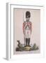 Grenadier in the Bank Volunteers, Holding a Rifle with a Bayonet Attached, 1799-John Barlow-Framed Giclee Print