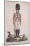 Grenadier in the Bank Volunteers, Holding a Rifle with a Bayonet Attached, 1799-John Barlow-Mounted Giclee Print