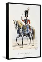 Grenadiers À Cheval Du Roi, Timpanist, 1814-15-Eugene Titeux-Framed Stretched Canvas