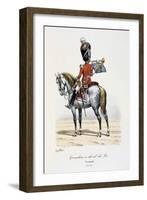 Grenadiers À Cheval Du Roi, Trumpeter, 1814-15-Eugene Titeux-Framed Giclee Print