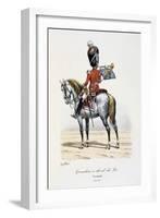 Grenadiers À Cheval Du Roi, Trumpeter, 1814-15-Eugene Titeux-Framed Giclee Print