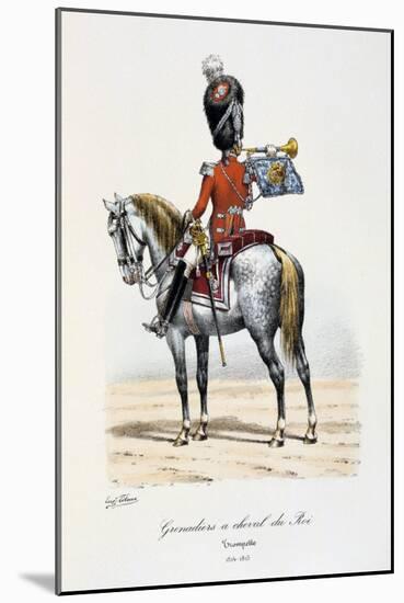 Grenadiers À Cheval Du Roi, Trumpeter, 1814-15-Eugene Titeux-Mounted Giclee Print