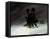 Grenadiers in the Snow-Ferdinand Von Rayski-Framed Stretched Canvas