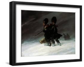 Grenadiers in the Snow-Ferdinand Von Rayski-Framed Giclee Print