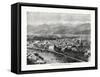 Grenoble and the Alps of Belledonne, France, 1879-null-Framed Stretched Canvas