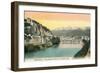 Grenoble, France, with View of Alps-null-Framed Art Print