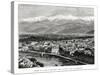 Grenoble from the Belledonne Range, France, 1886-null-Stretched Canvas