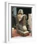 Gres Statue of Nefferenpet Holding Stele-null-Framed Giclee Print