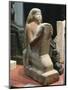 Gres Statue of Nefferenpet Holding Stele-null-Mounted Giclee Print