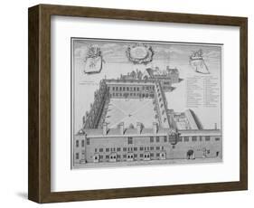 Gresham College, City of London, 1740-George Vertue-Framed Giclee Print