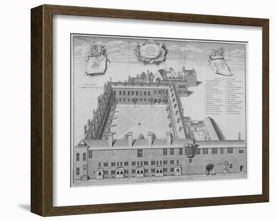 Gresham College, City of London, 1740-George Vertue-Framed Giclee Print