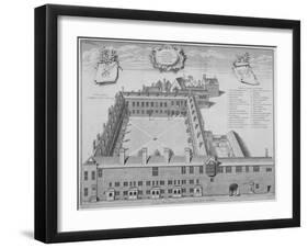 Gresham College, City of London, 1740-George Vertue-Framed Giclee Print