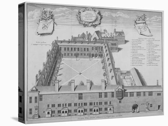 Gresham College, City of London, 1740-George Vertue-Stretched Canvas