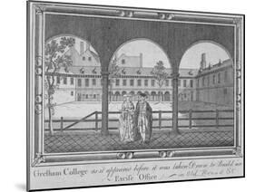 Gresham College, City of London, 1760-null-Mounted Giclee Print