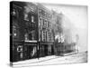 Gresham Hotel on Fire-null-Stretched Canvas